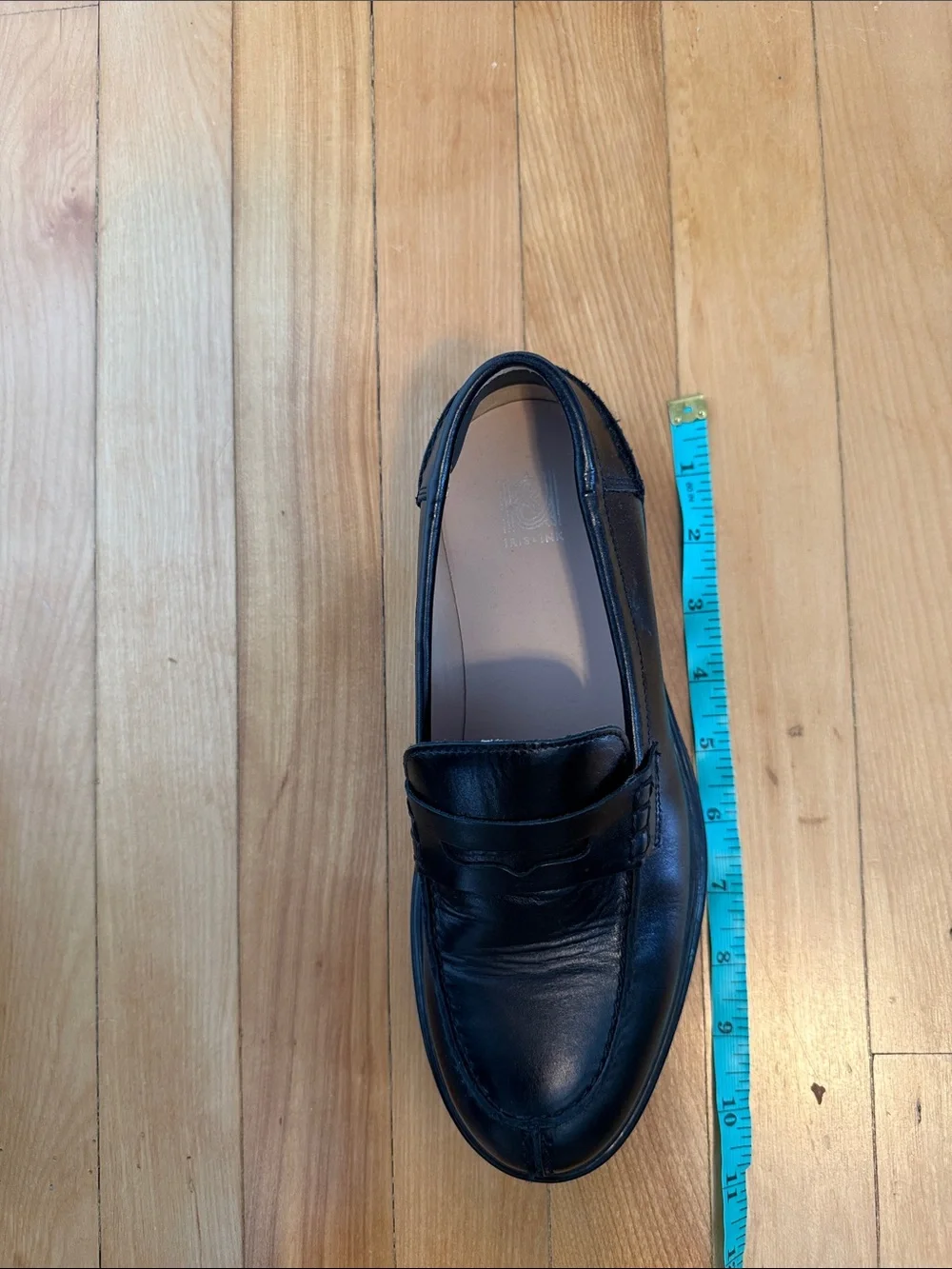 Iris & Ink women’s black leather penny loafers - size 37 (US 6.5 or 7)